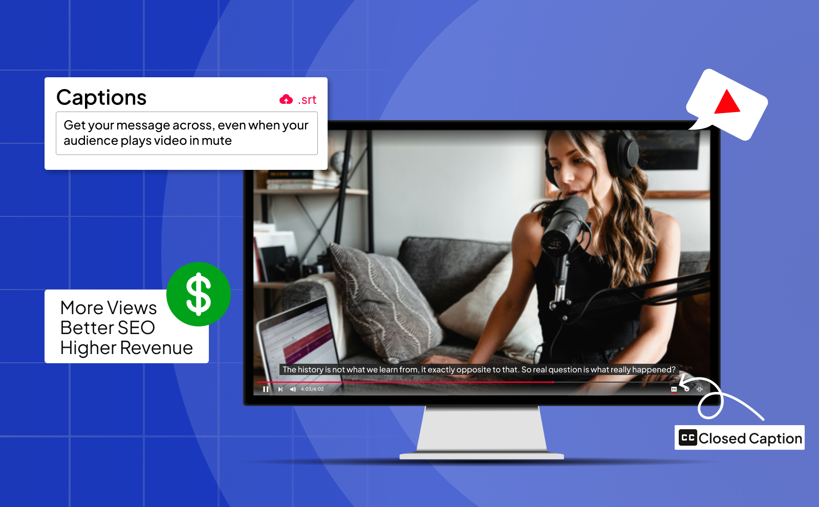 Use Captions Throughout your videos to Get YouTube Watch Time Fast