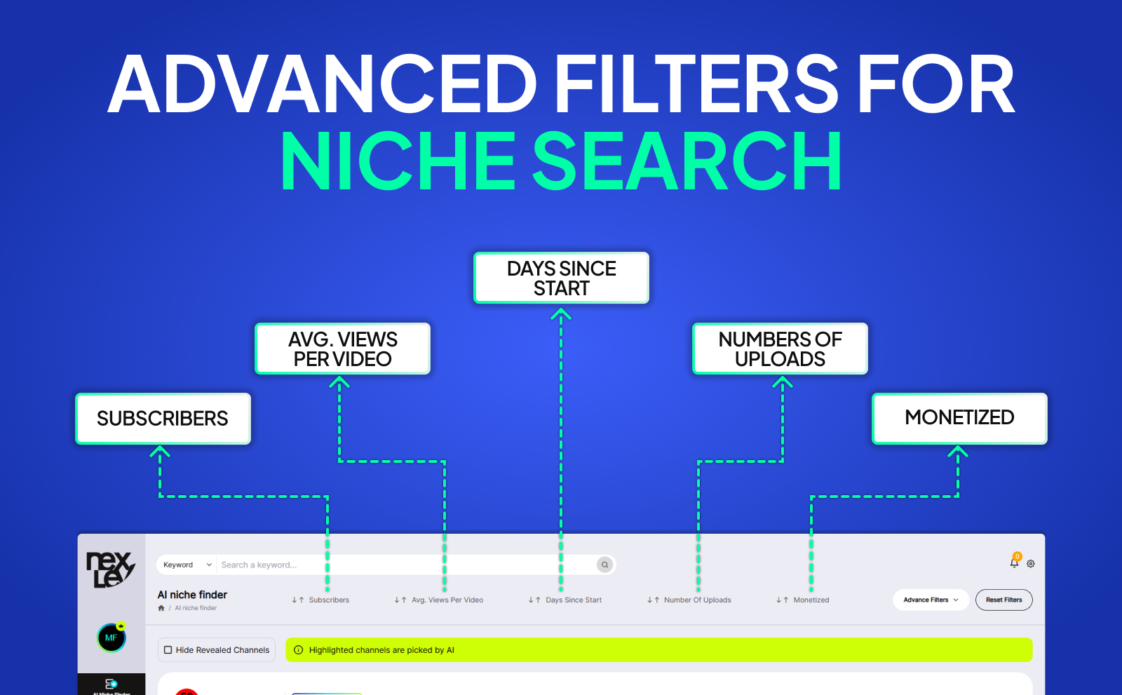 Advanced Filters for Niche Search