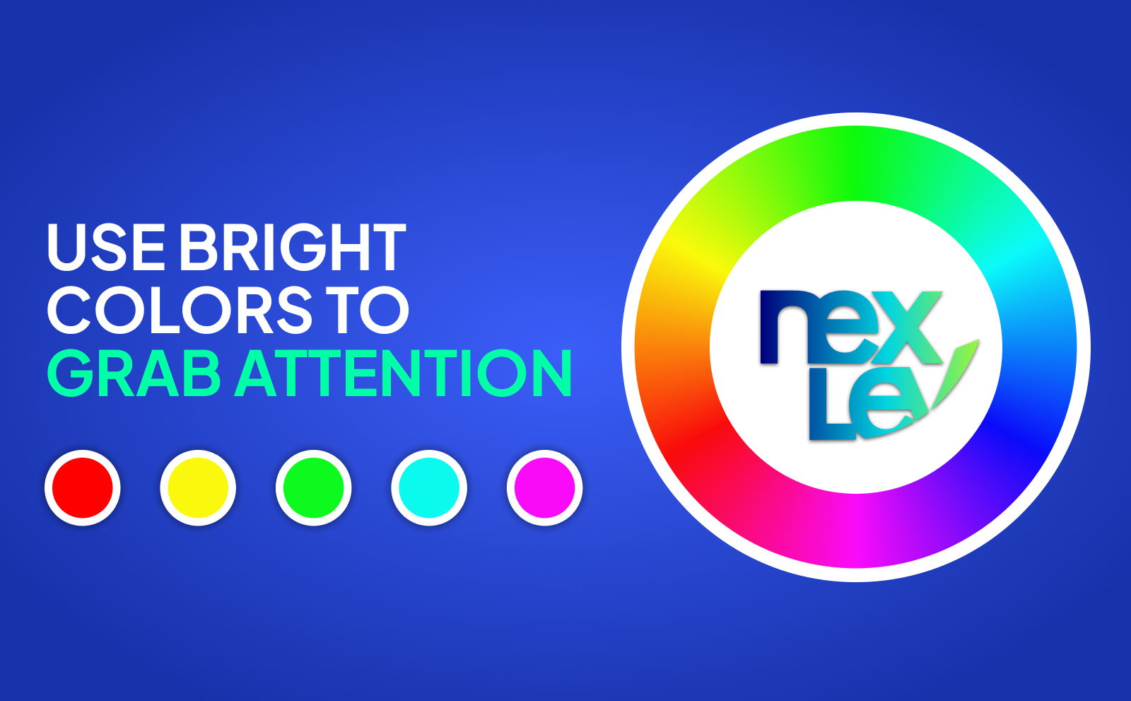 Use bright colors to grab attention youtube thumbanil tips