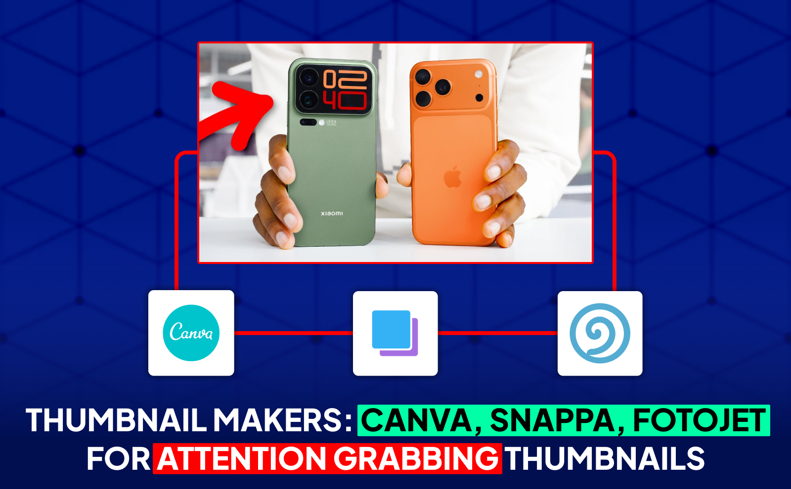 Thumbnail makers\_ Canva, Snappa, Fotojet for attention grabbing thumbnails - Best YouTube SEO Tools 2025