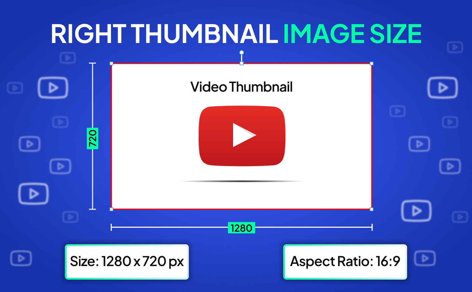 Use the right thumbnail image size youtube thumbnail tips