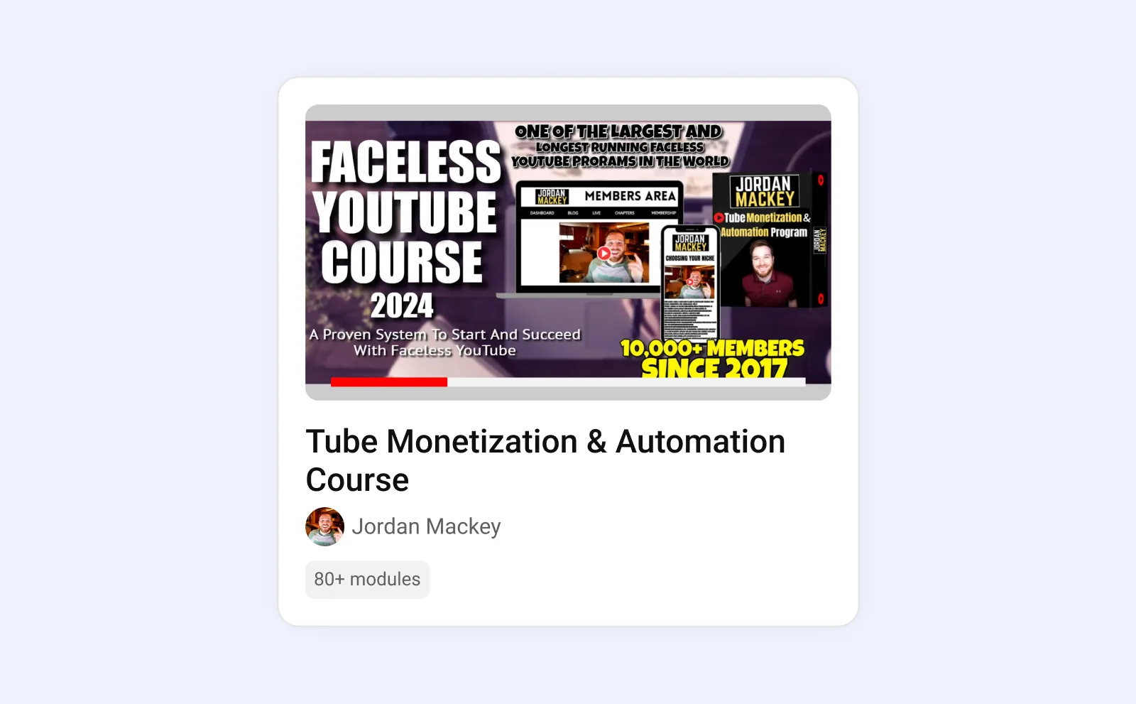 Jordan’s YouTube Automation Course