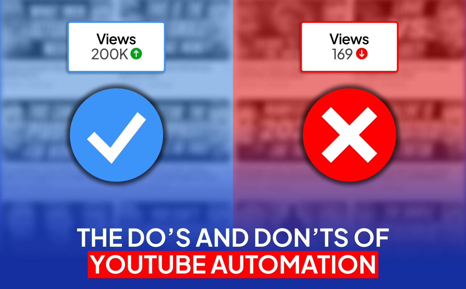 Forgetting the algorithm and SEO YouTube Automation Mistakes