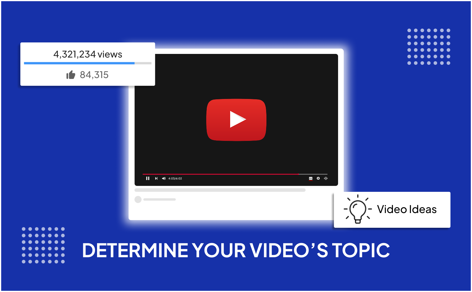 Determine Your video’s Topic and YouTube Keywords that Grow your Channel