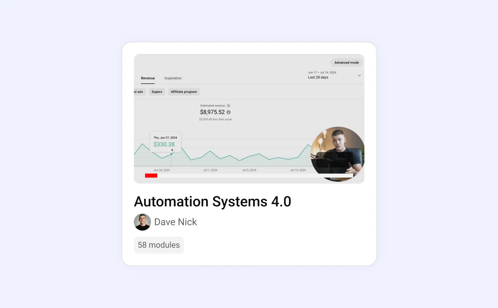Dave Nick's YouTube Automation Course
