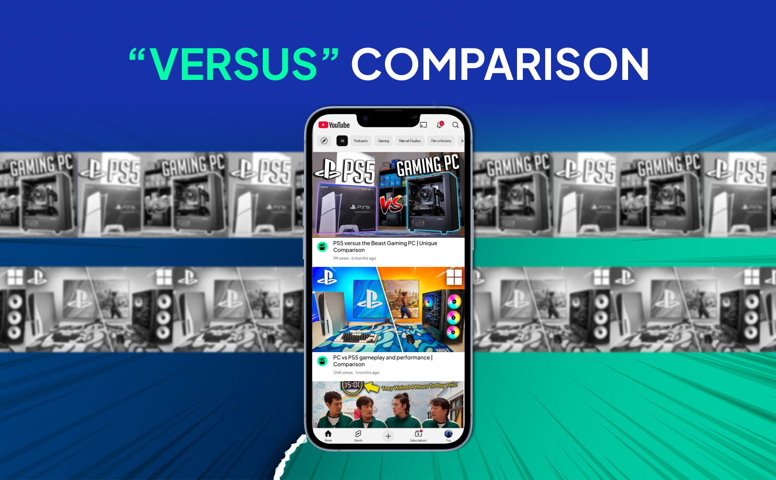 “Versus” comparison