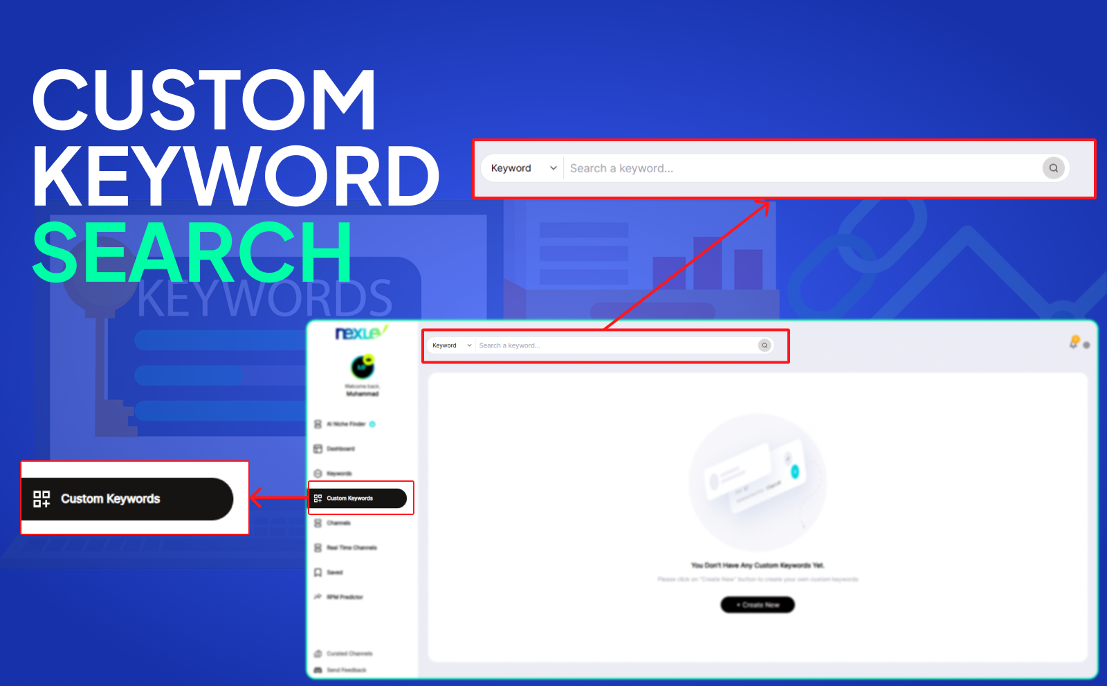 Custom Keyword Search