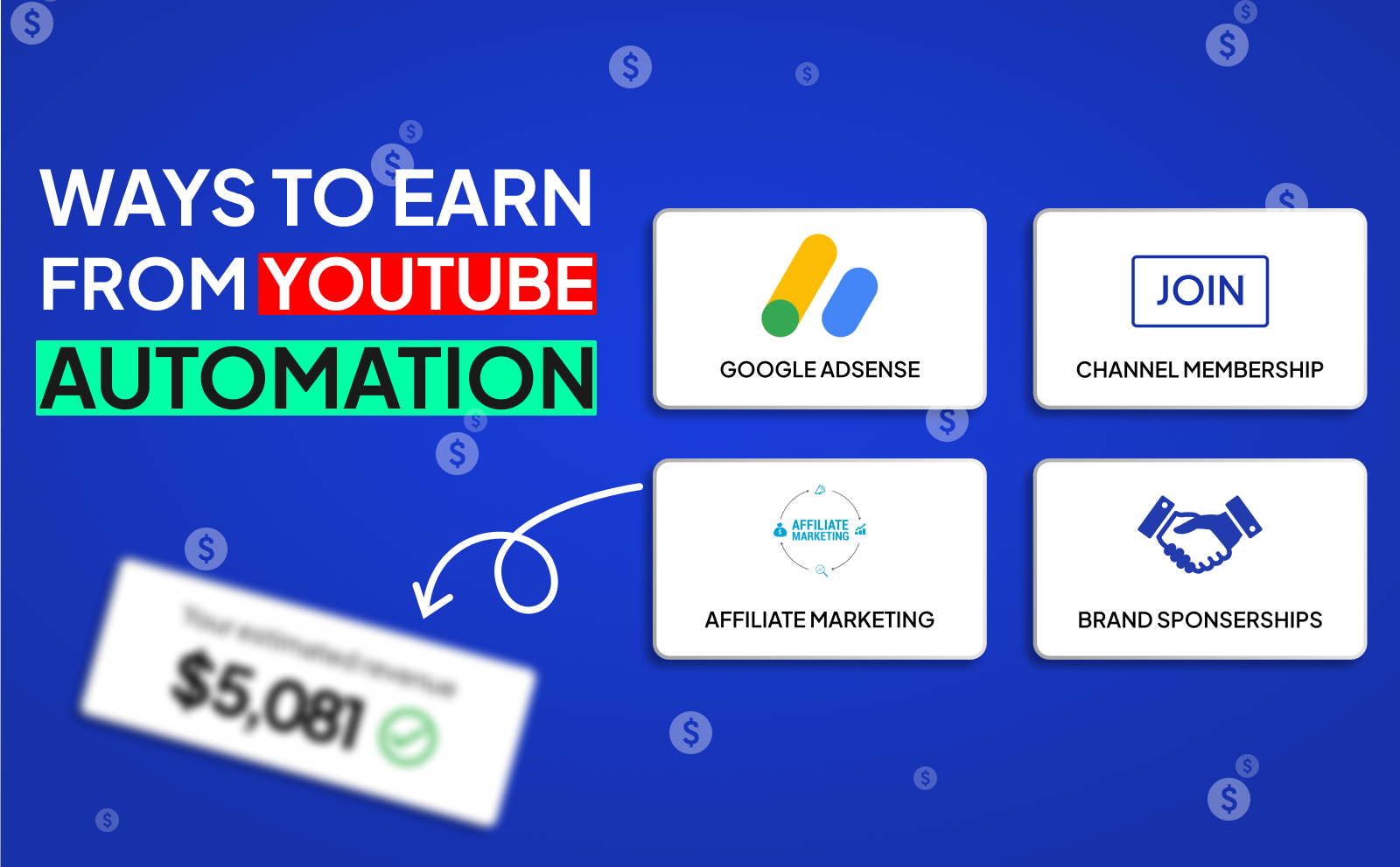 How Many Ways Are There To Earn From YouTube Automation