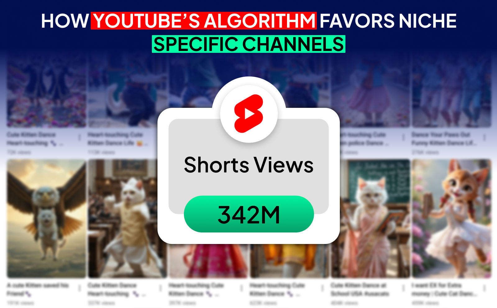 How Youtube’s algorithm favors niche specific channels